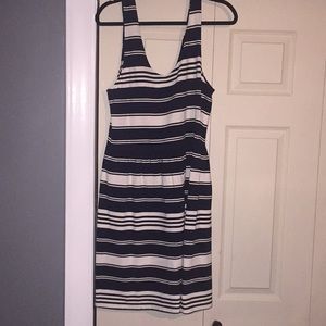 J. Crew Size XL Navy Striped Dress NWT